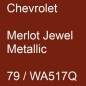 Preview: Chevrolet, Merlot Jewel Metallic, 79 / WA517Q.